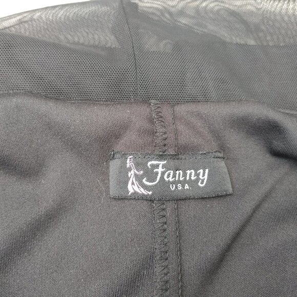 Vintage Fanny USA Sexy Gown Slip Dress Halter Dress BLACK Size Small - Picture 6 of 6